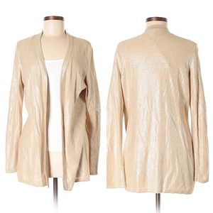 Metallic Gold Shimmer Cardigan | Poshmark